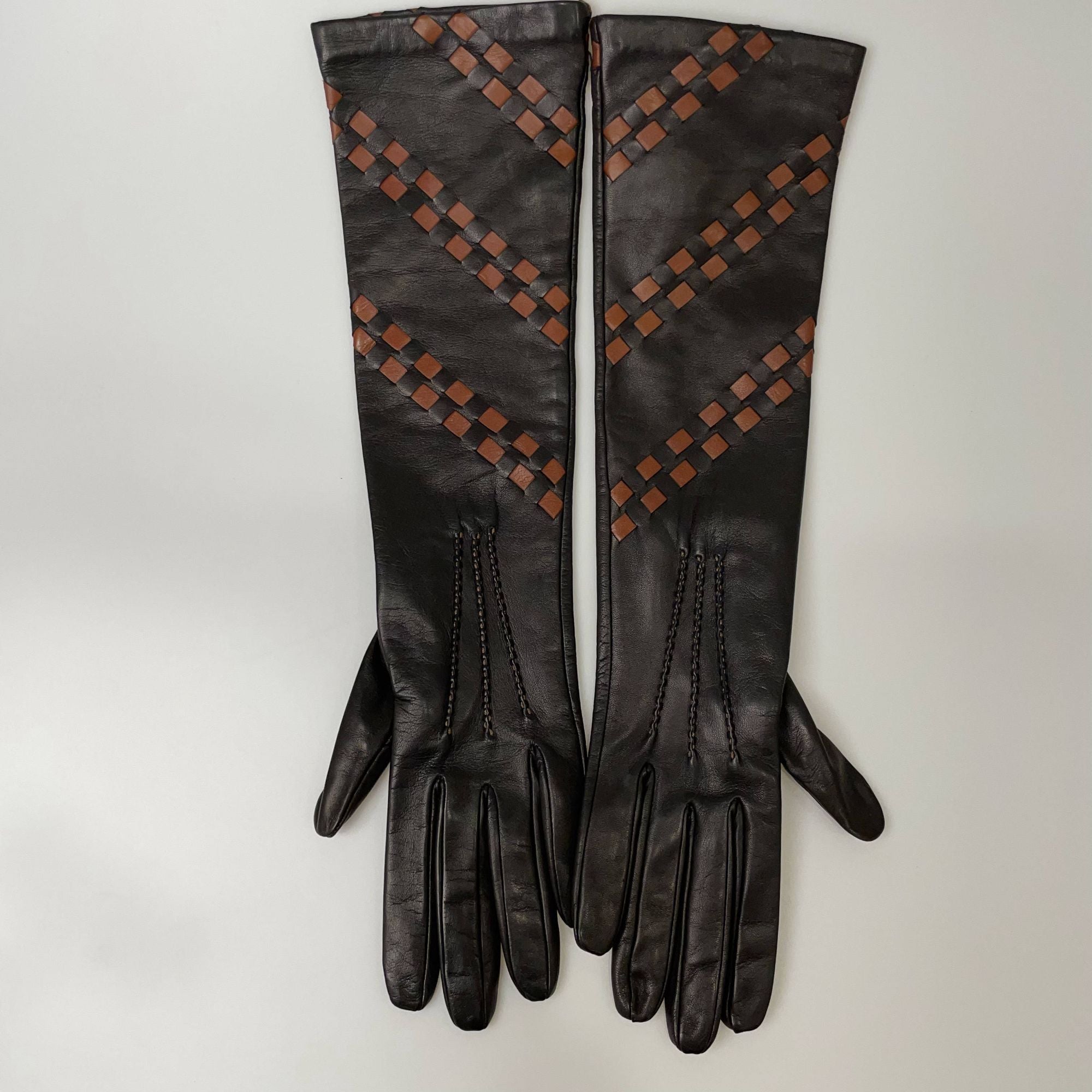 GLOVES - NERO-LEATHER NEW