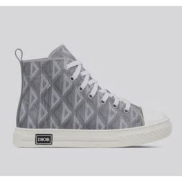 CD 다이아몬드 하이탑 스니커즈-그레이