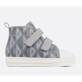 CD 다이아몬드 패턴 하이탑 스니커즈-그레이