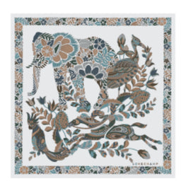 740 Scarves, stoles .../ 50561SOI037 /Silk scarf 50x50 Ecru/