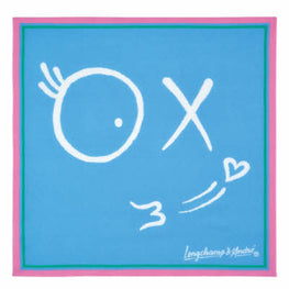 740 Scarves, stoles .../ 50594COT127 /Stoles Blue/