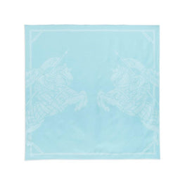 EKD 프린트 실크 스퀘어 스카프