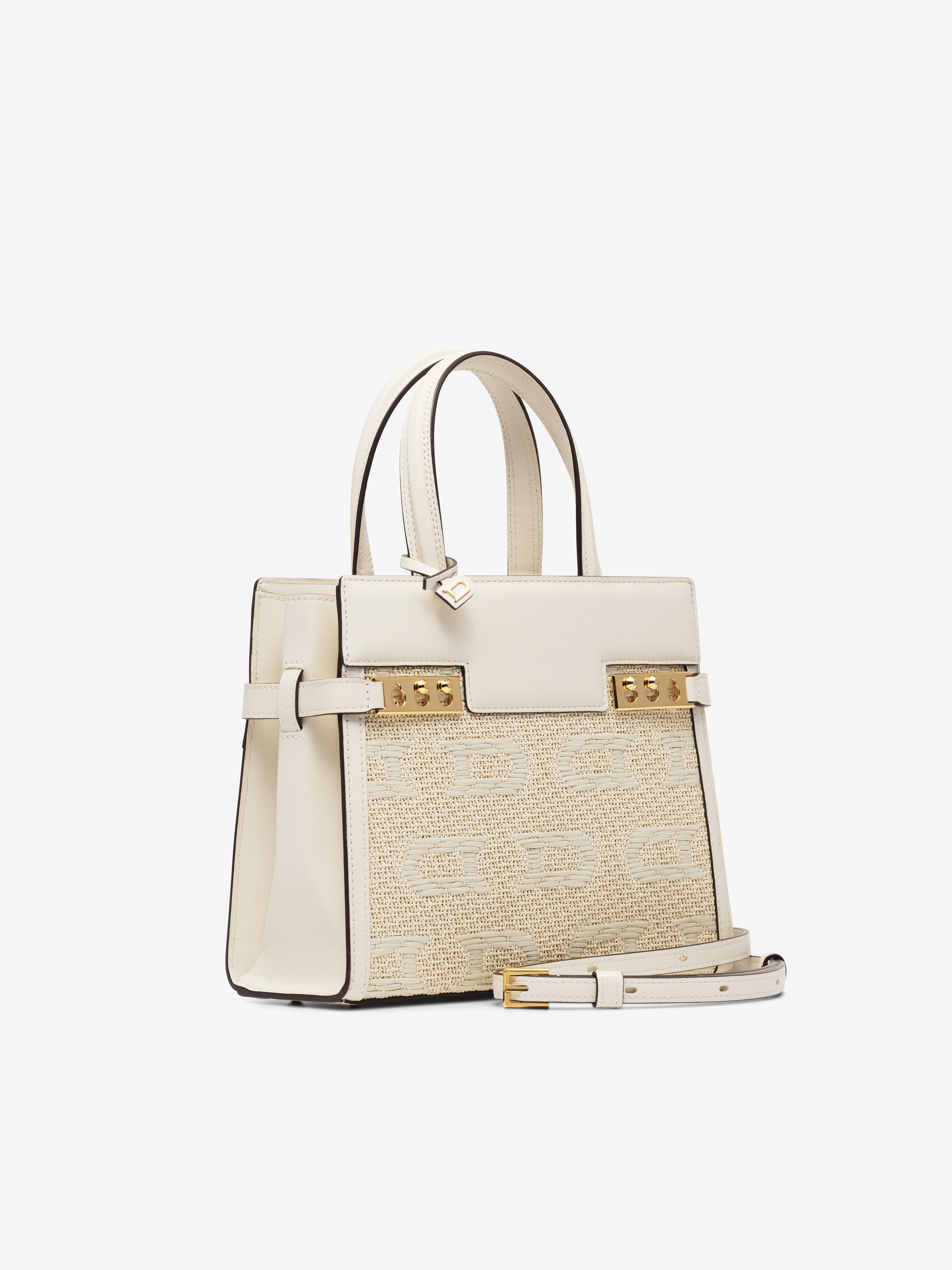 (Tempete)_Tempête Crush PM Versus Jacquard Silky Calf  Natural - Ivory