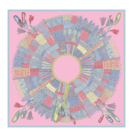 740 Scarves, stoles .../ L6379SOIP36 /Silk scarf 90x90 Pink/