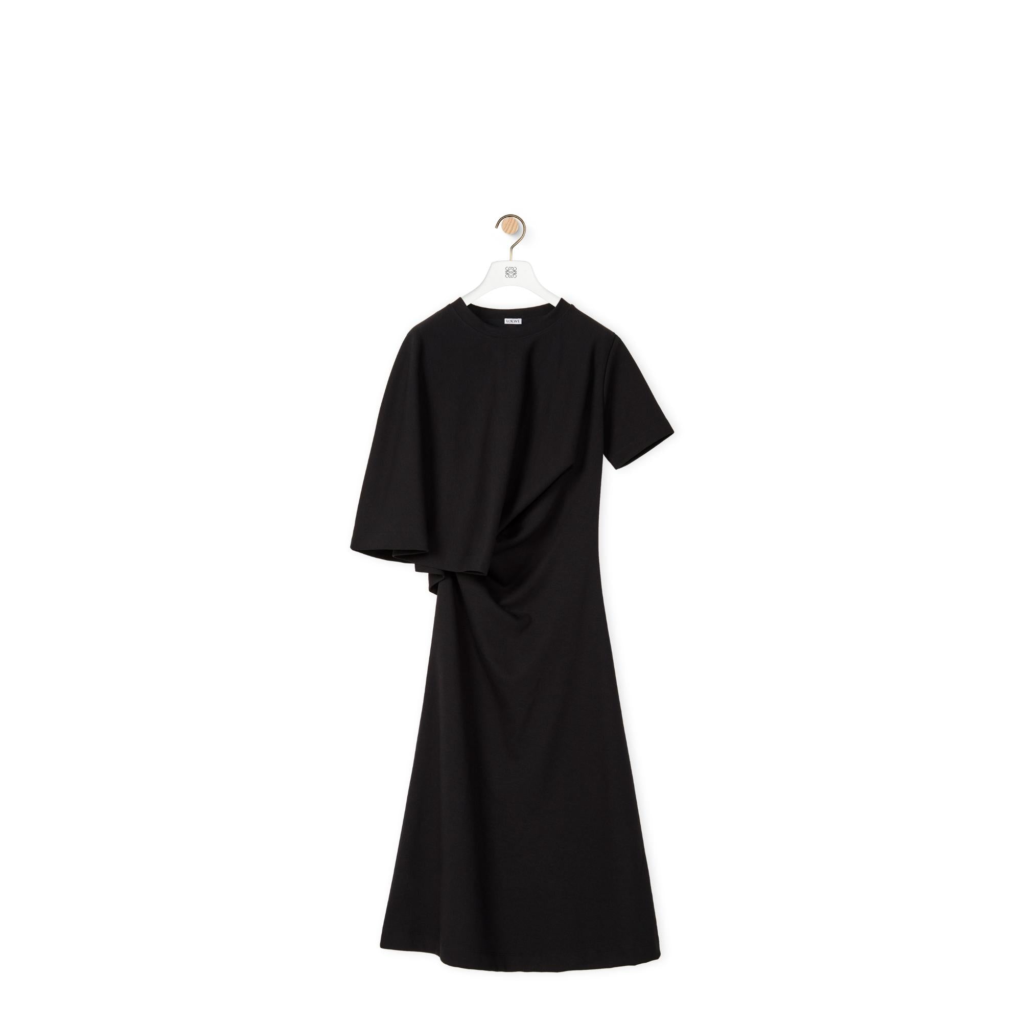 ASYMMETRIC DRAPED DRESS