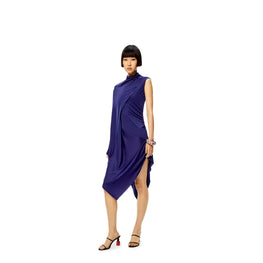 ASYMMETRIC DRAPED DRESS