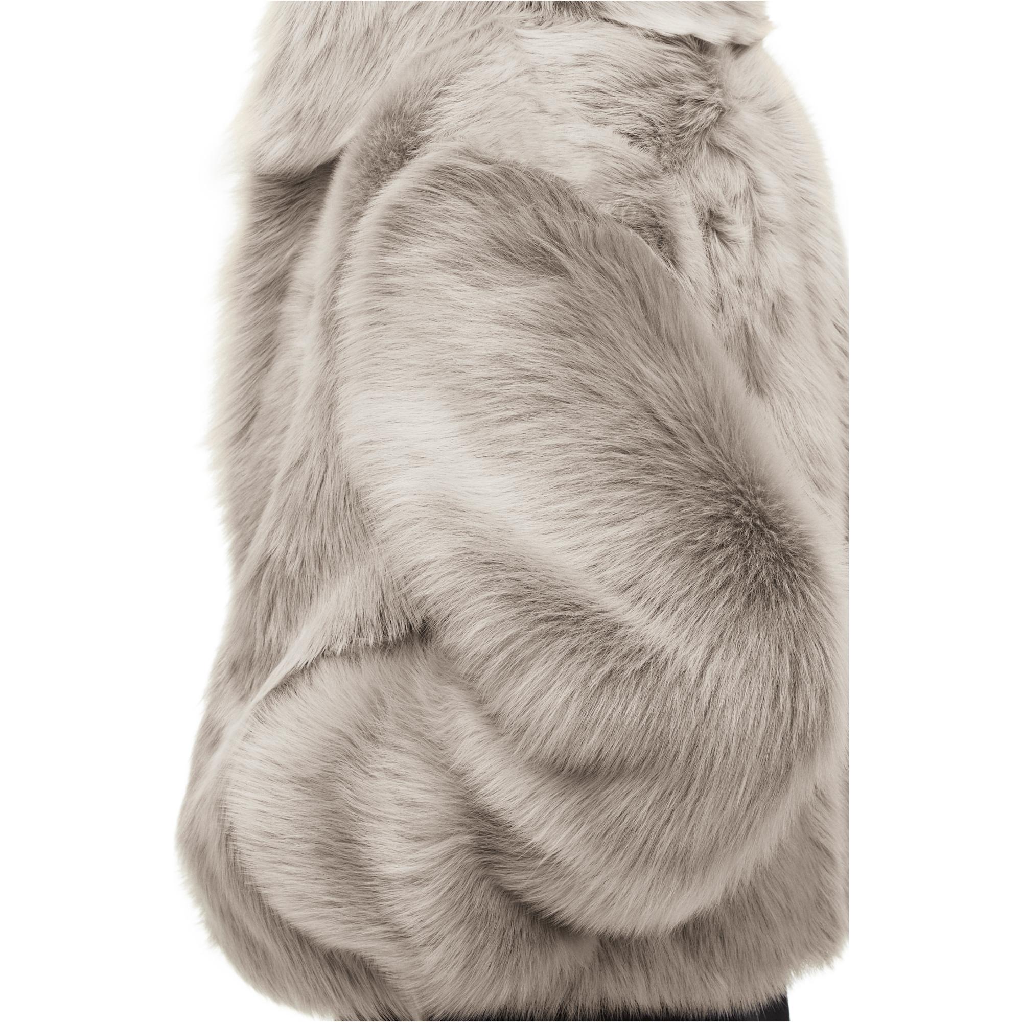 HOODED SHEARLING JACKET