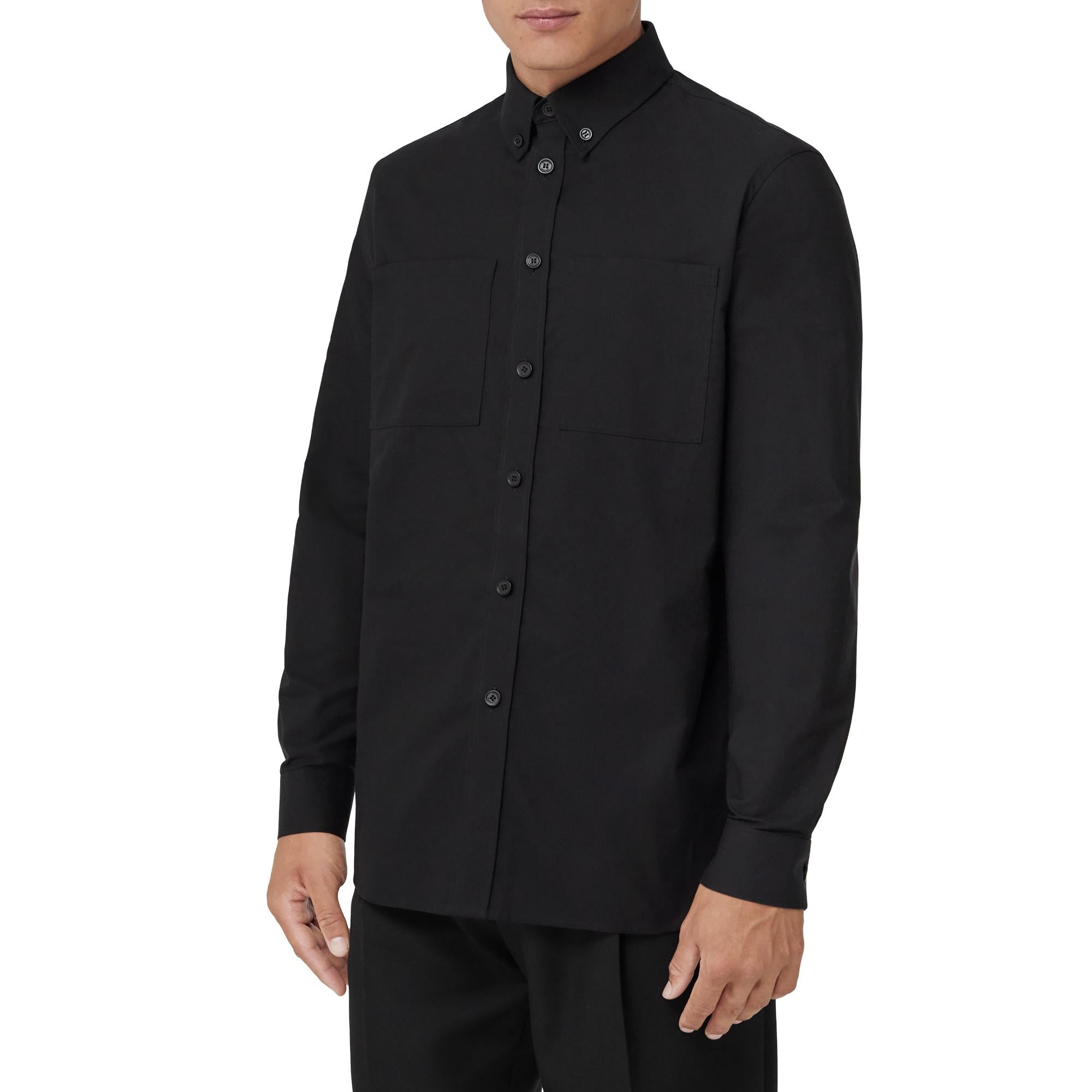 EKD 프린트 코튼 옥스퍼드 오버사이즈 셔츠