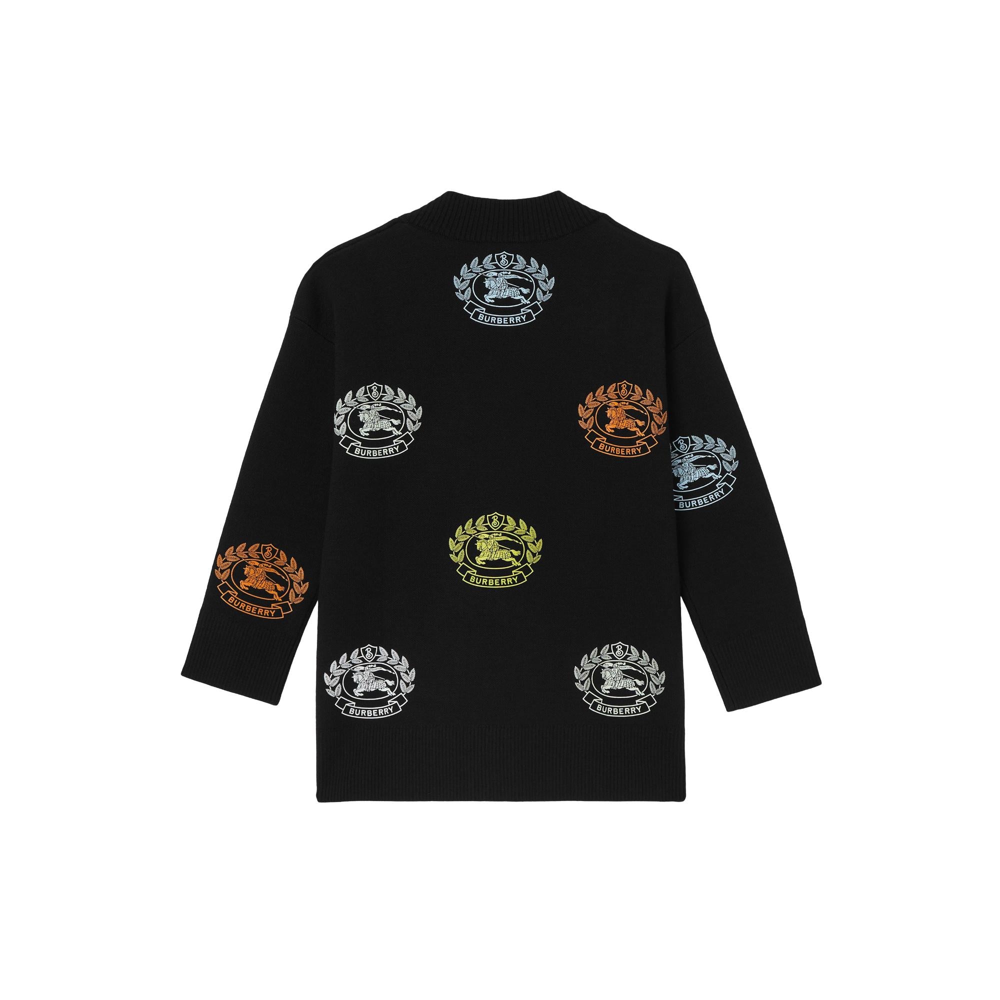 EKD 프린트 테크니컬 울 카디건