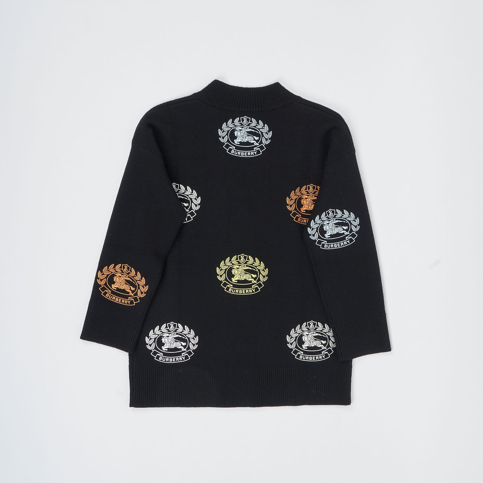 EKD 프린트 테크니컬 울 카디건