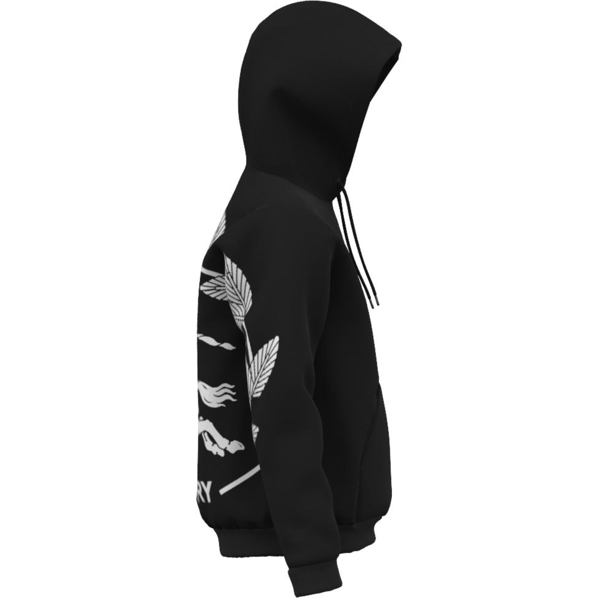 EKD 프린트 코튼 블렌드 후디