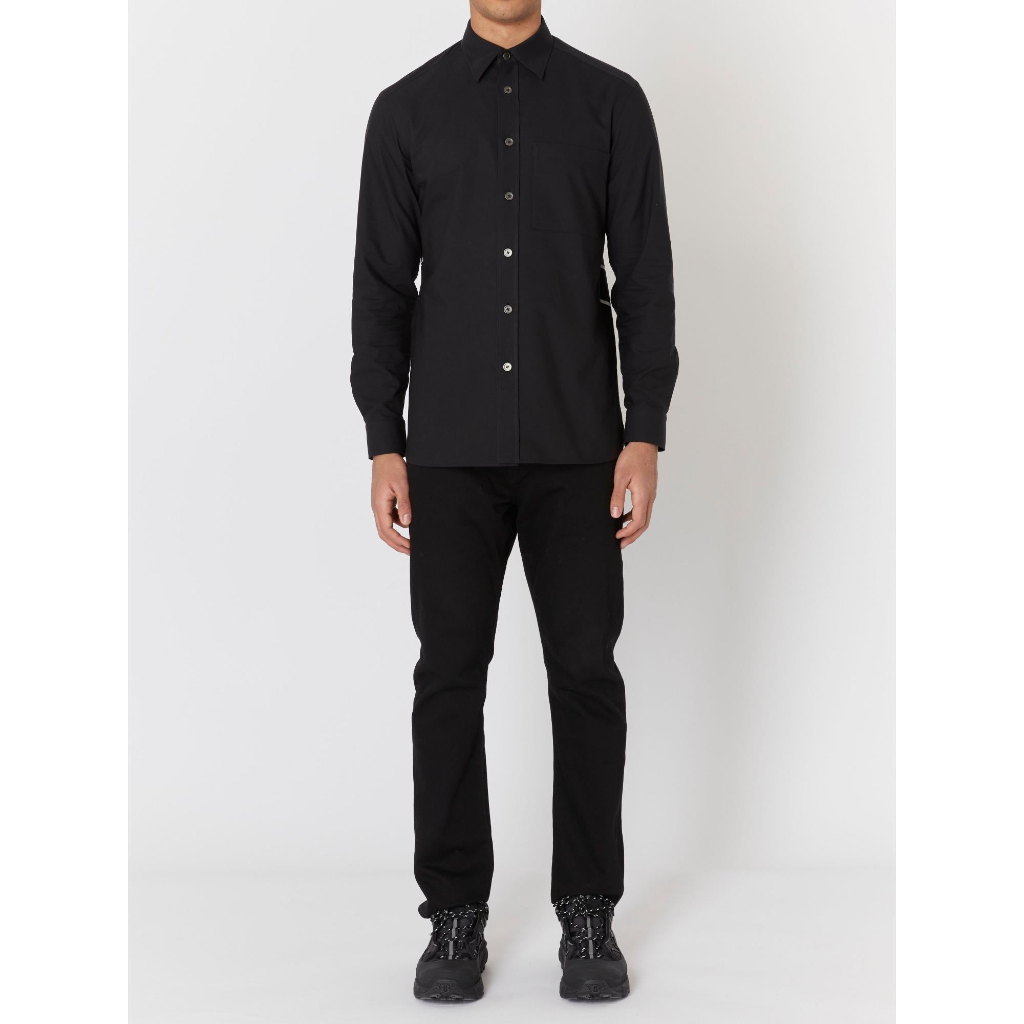 EKD 프린트 코튼 옥스퍼드 오버사이즈 셔츠