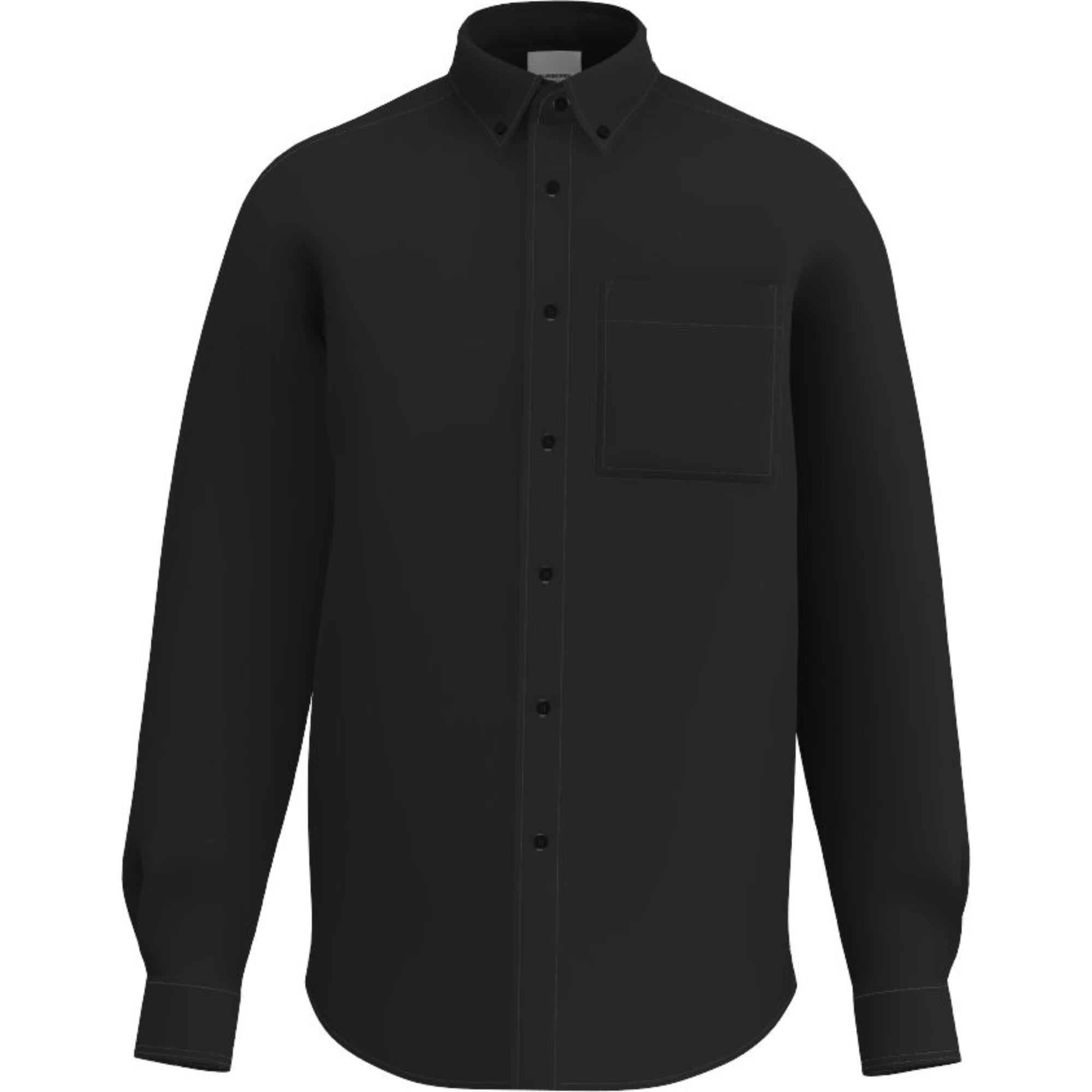 EKD 프린트 코튼 옥스퍼드 오버사이즈 셔츠